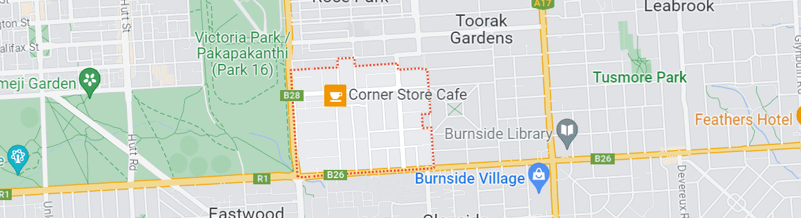 a map of Dulwich, South Australia