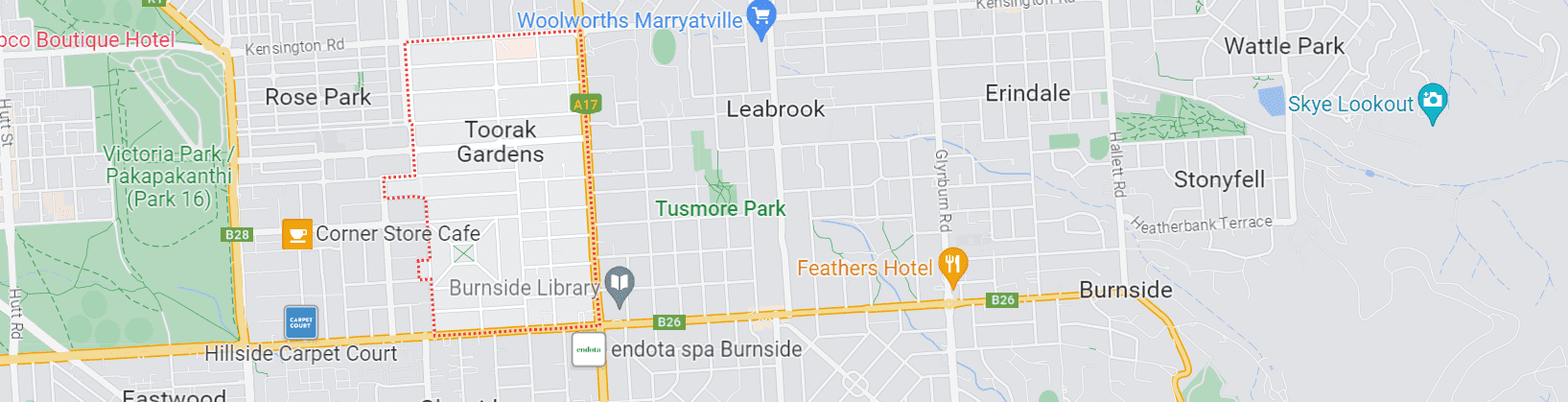 a map of Toorak Gardens